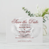 White Rose Save the Date (Staand voorkant)