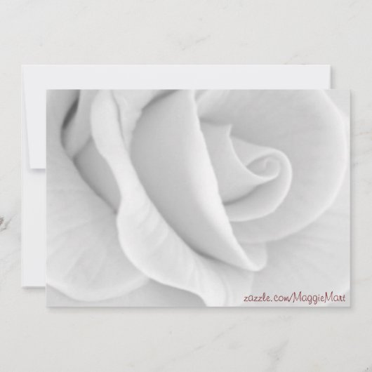 White Rose Save the Date (Achterkant)