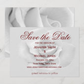White Rose Save the Date (Voorkant / Achterkant)