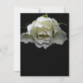 White Rose Save the Date Aankondigingen (Achterkant)
