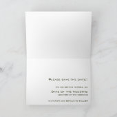 White Rose · Save the Date Kaart (Binnen)