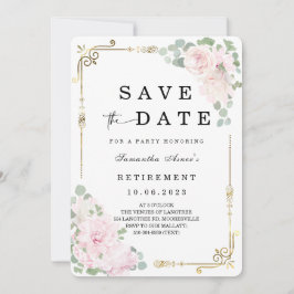 White Rose Save the Date Pensioen Kaart