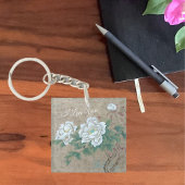 White Rose Sleutelhanger