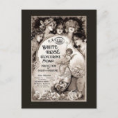  White Rose Soap Advertisation Briefkaart (Voorkant)