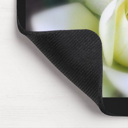 White Rose Soft Focus Muismat (Hoek)