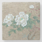 White Rose Stenen Onderzetter (Voorkant)