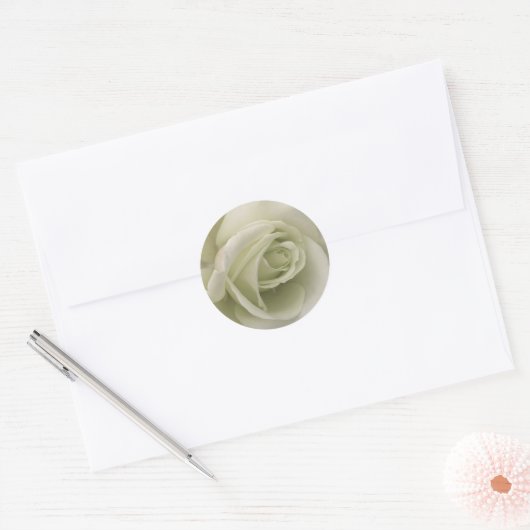 White Rose Sticker (Envelop)