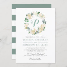 White Rose Striped | Solo Monogram Weddenschap