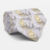 White Rose_ Stropdas (Opgerold)