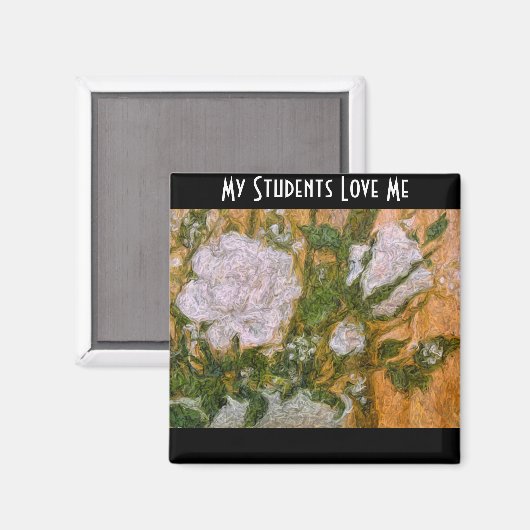 White Rose Student Liefde Magneet (Voorkant / Achterkant)