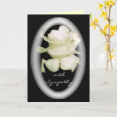 White Rose Sympathy Card Kaart (Gele Bloem)