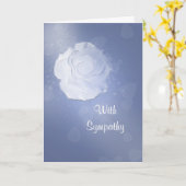 White Rose Sympathy Card Kaart (Gele Bloem)