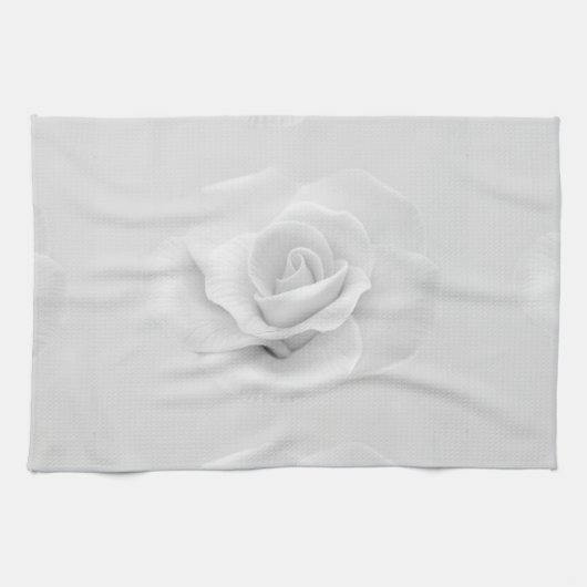White Rose Theedoek (Horizontaal)