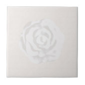 White Rose Tile Tegeltje (Voorkant)