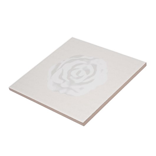 White Rose Tile Tegeltje (Zijkant)