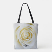 White Rose Tote Bag (Achterkant)