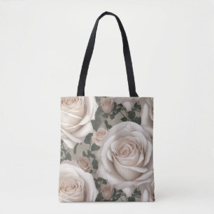 White Rose Tote Bag