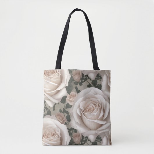 White Rose Tote Bag (Voorkant)