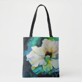 White Rose Totebag Tote Bag (Voorkant)