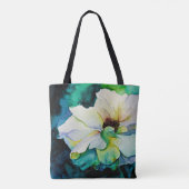 White Rose Totebag Tote Bag (Achterkant)