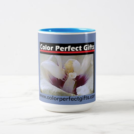 White Rose Tweekleurige Koffiemok (Center)