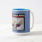 White Rose Tweekleurige Koffiemok (Voorkant rechts)