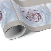 White Rose Valentijnsdag Wrapping Paper Cadeaupapier (Rol Hoek)