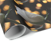 White Rose Valentijnsdag Wrapping Paper Cadeaupapier (Rol Hoek)