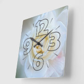 White Rose Vierkante Klok (Hoek)