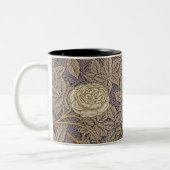 White Rose Vines William Morris Two-Tone Coffee Mu Tweekleurige Koffiemok (Links)