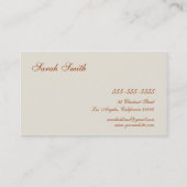 White Rose Visitekaartje (Achterkant)