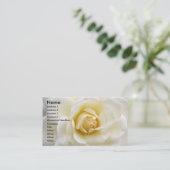 White Rose Visitekaartje (Staand voorkant)