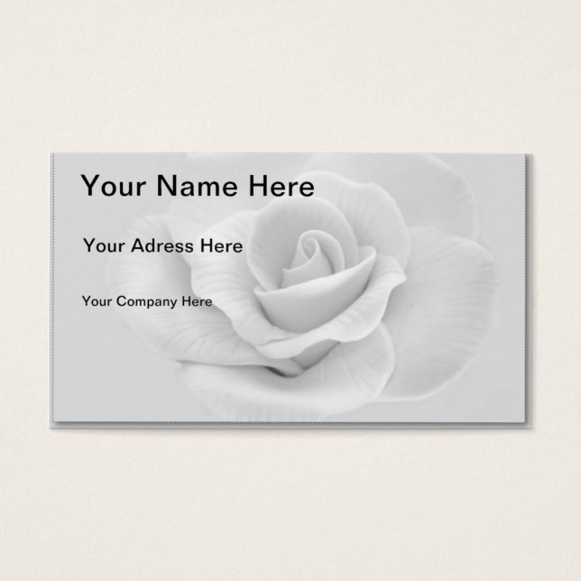 White Rose Visitekaartjes (Voorkant)