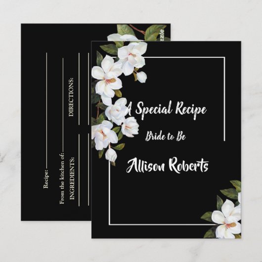  White Rose Vrijgezellenfeest Briefkaart (Voorkant / Achterkant)