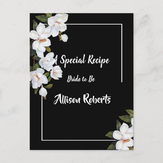 White Rose Vrijgezellenfeest Briefkaart (Voorkant)