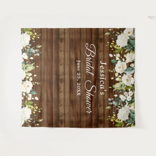 White Rose Vrijgezellenfeest Chic Photo Booth Back Wandkleed