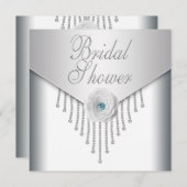 White Rose Vrijgezellenfeest Kaart (Voorkant / Achterkant)