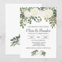 White Rose Waterverf Flowers