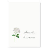White Rose Waterverf Gepersonaliseerde Place Cards Kaart (Voorkant)