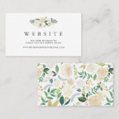 White Rose Waterverf | Website Visitekaartje (Voorkant / Achterkant)