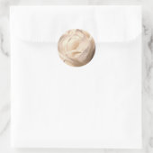 White Rose Wedding and Event Envelope Seal Ronde Sticker (Tas)