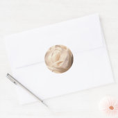 White Rose Wedding and Event Envelope Seal Ronde Sticker (Envelop)