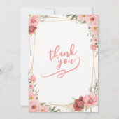 White Rose Wedding Card Kaart (Achterkant)