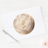 White Rose Wedding Envelope Seal Large Ronde Sticker (Envelop)