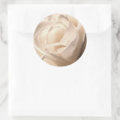 White Rose Wedding Envelope Seal Large Ronde Sticker (Tas)