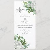 White Rose Wedding Floral Classic Menu (Voorkant)