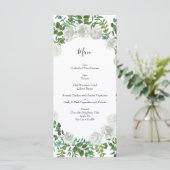 White Rose Wedding Floral Classic Menu (Staand voorkant)
