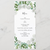 White Rose Wedding Floral Classic Menu (Voorkant)