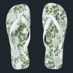 White Rose Wedding Floral Classic Teenslippers<br><div class="desc">Een prachtig en klassiek collectie voor de bruiloft van witte rozen is perfect voor een elegante,  eenvoudige en traditionele witte bruiloft. Perfect voor een bruiloft,  elk moment van het jaar!</div>