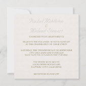 White Rose Wedding Invitation Sjabloon Kaart (Achterkant)